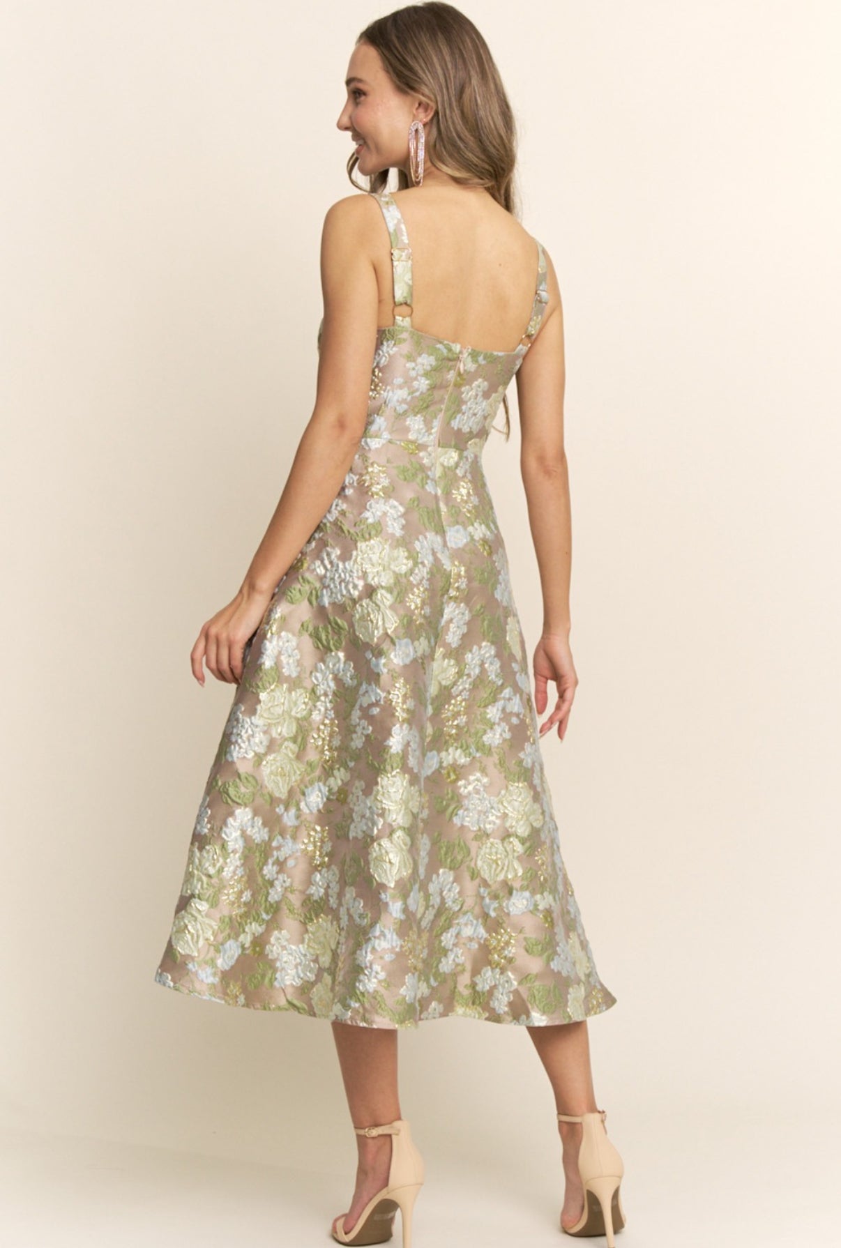 VESTIDO VERDE ESTAMPADO