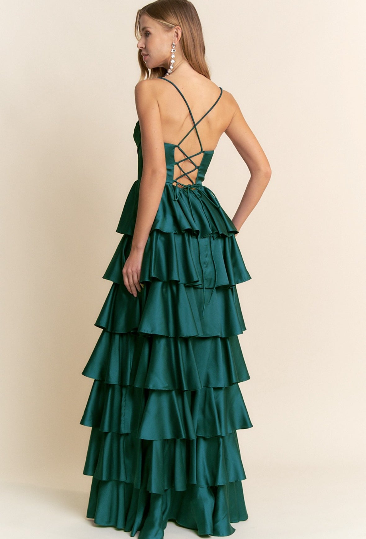 VESTIDO VERDE ESMERALDA