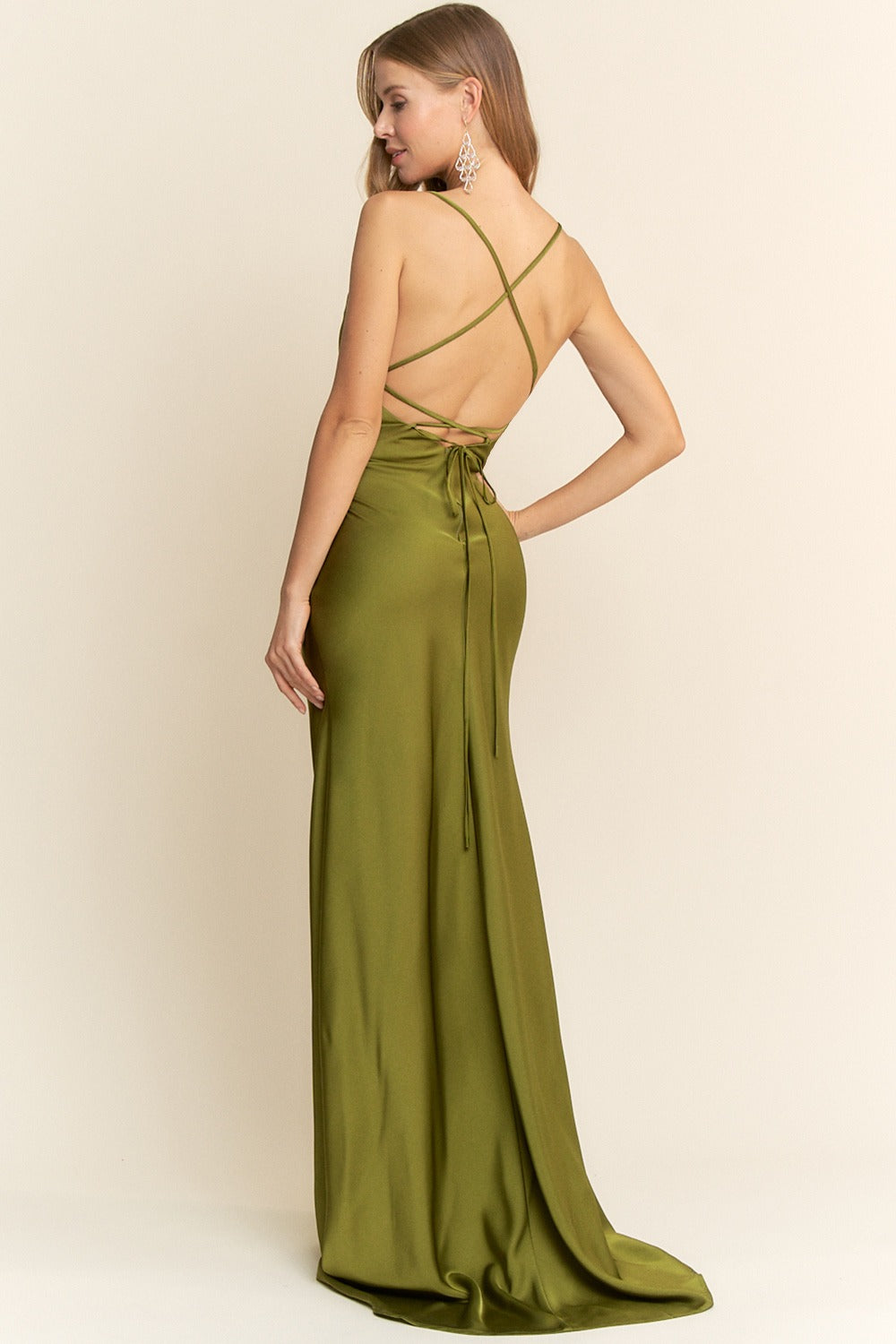 DANAE VESTIDO VERDE OLIVO