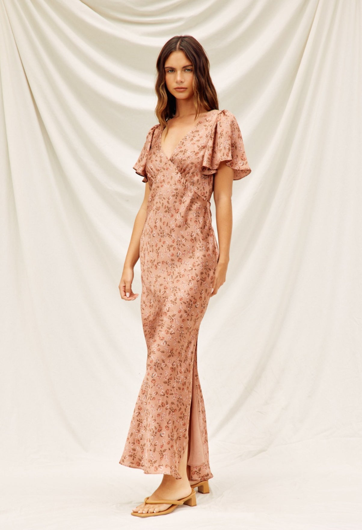 VESTIDO ROSA ESTAMPADO