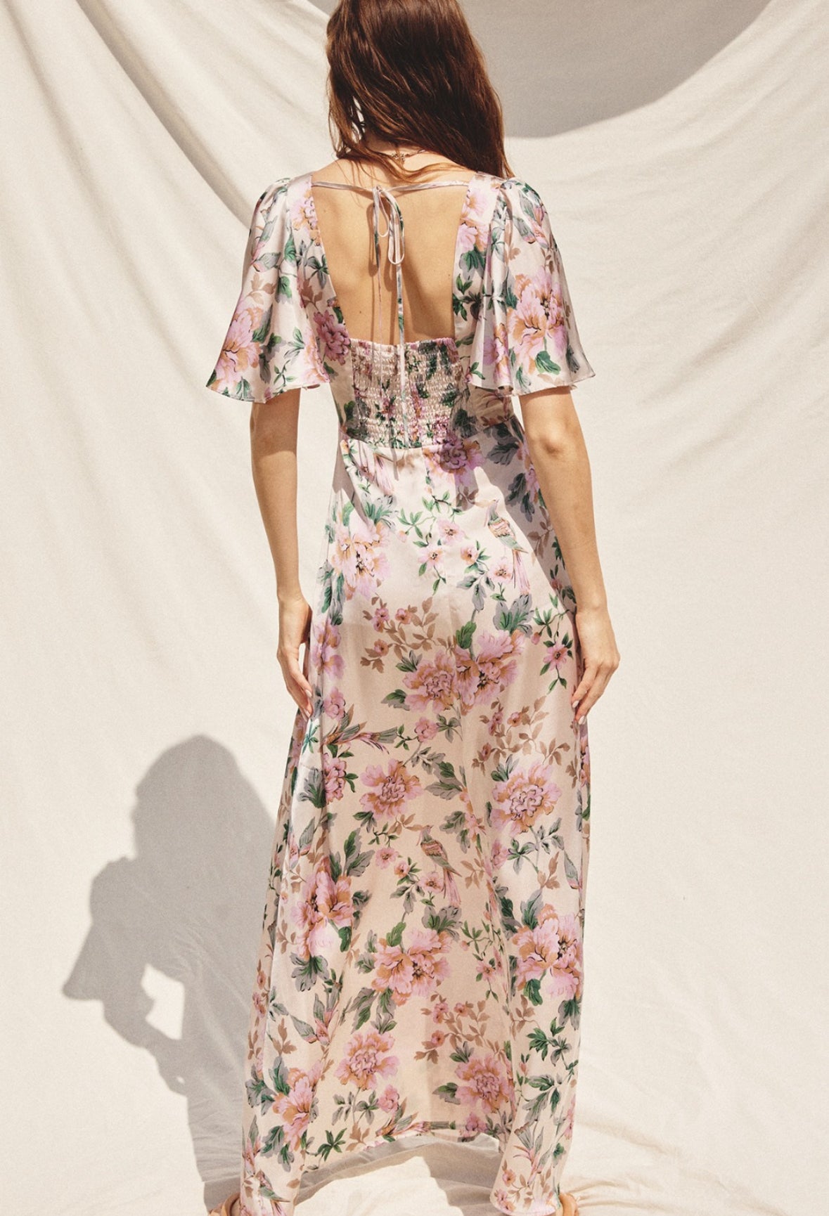 AMELIA VESTIDO BEIGE ESTAMPADO