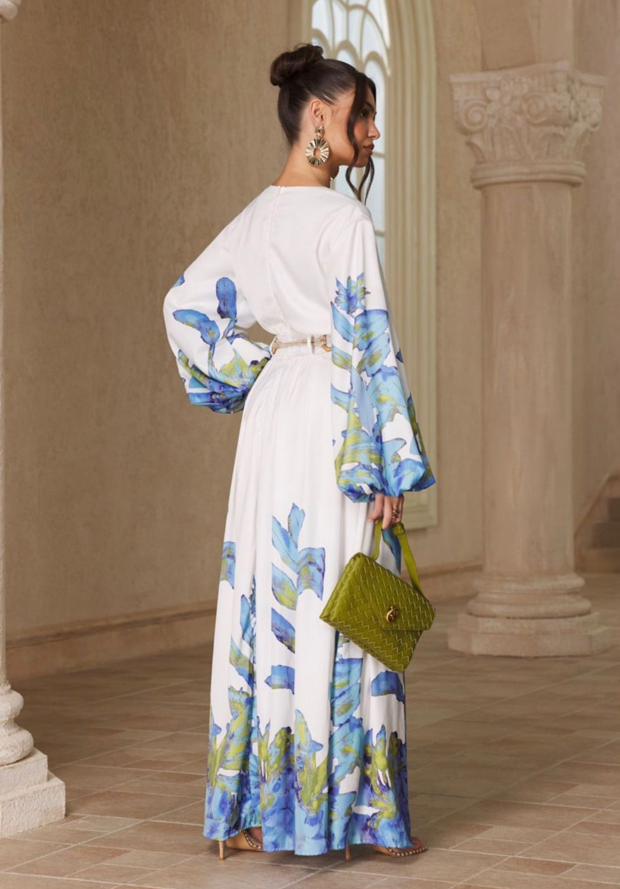 VESTIDO BLANCO ESTAMPADO