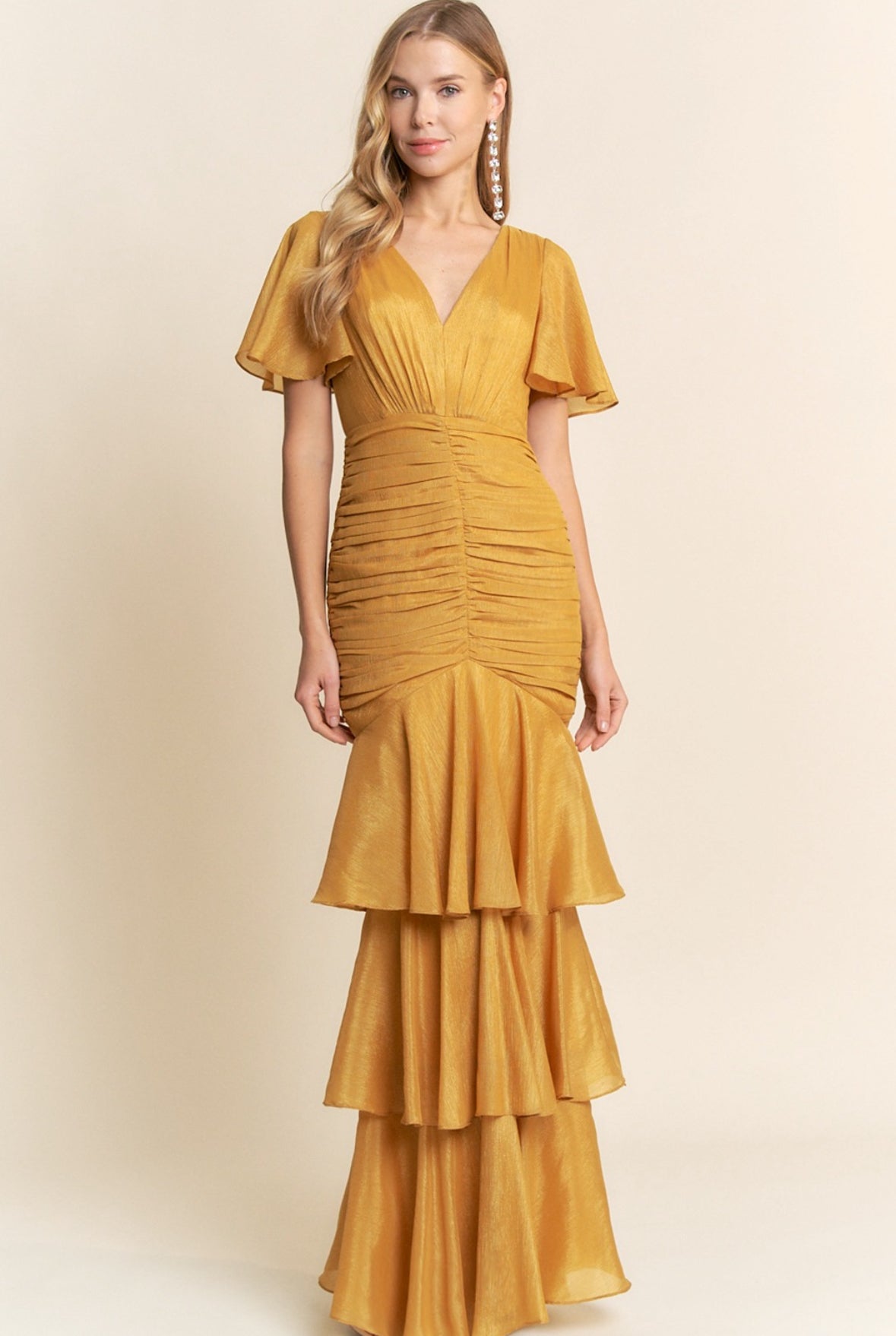 EMILIA VESTIDO MOSTAZA