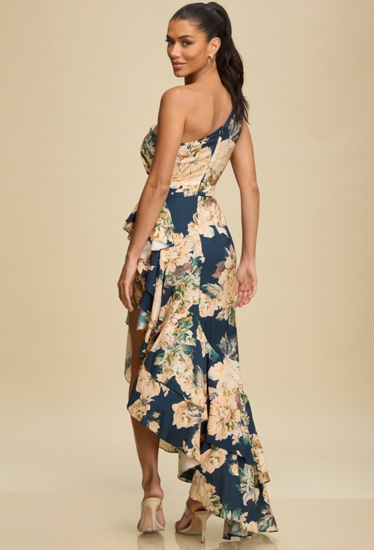 AYLA VESTIDO AZUL ESTAMPADO