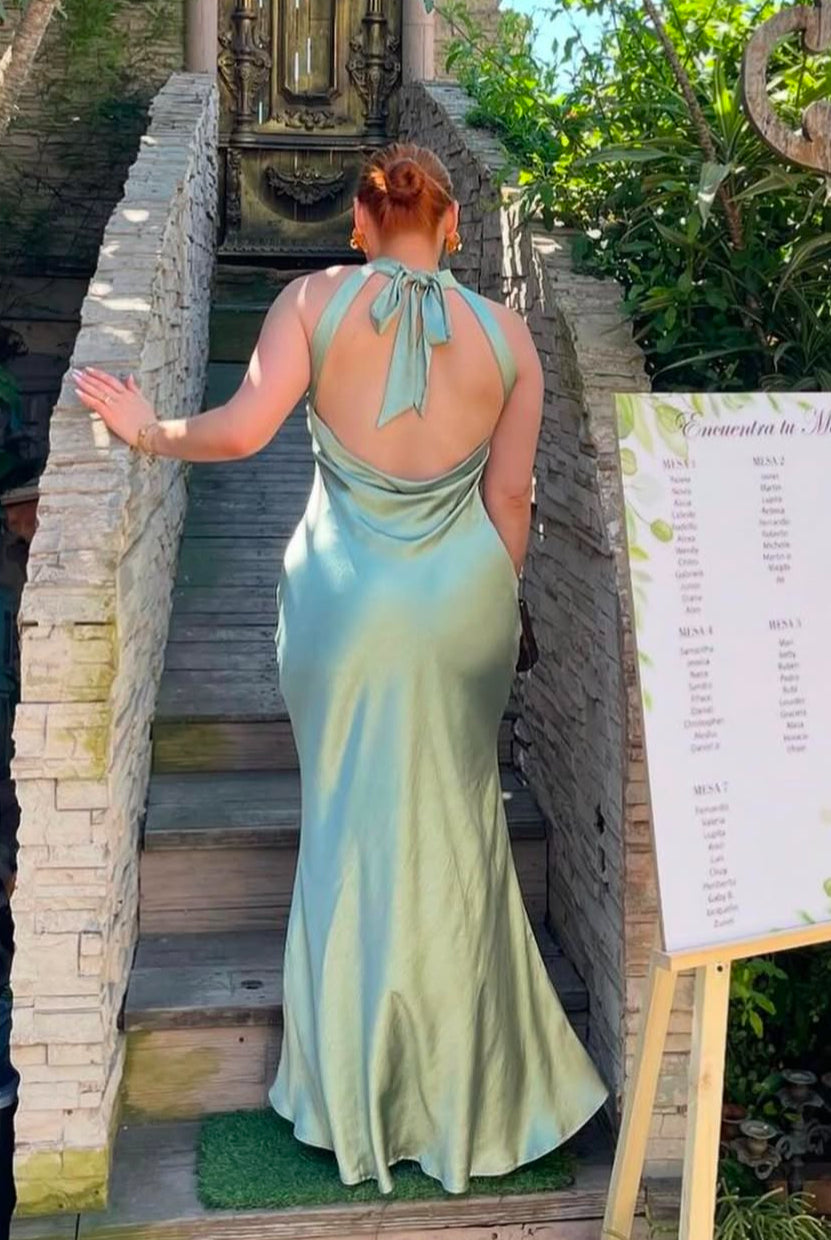 ALYA VESTIDO VERDE SAGE