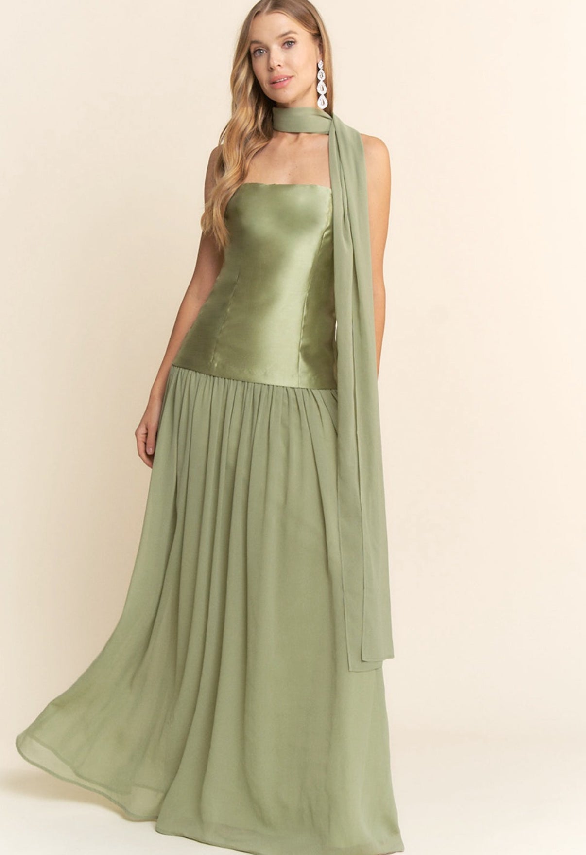 AINARA VESTIDO VERDE SAGE