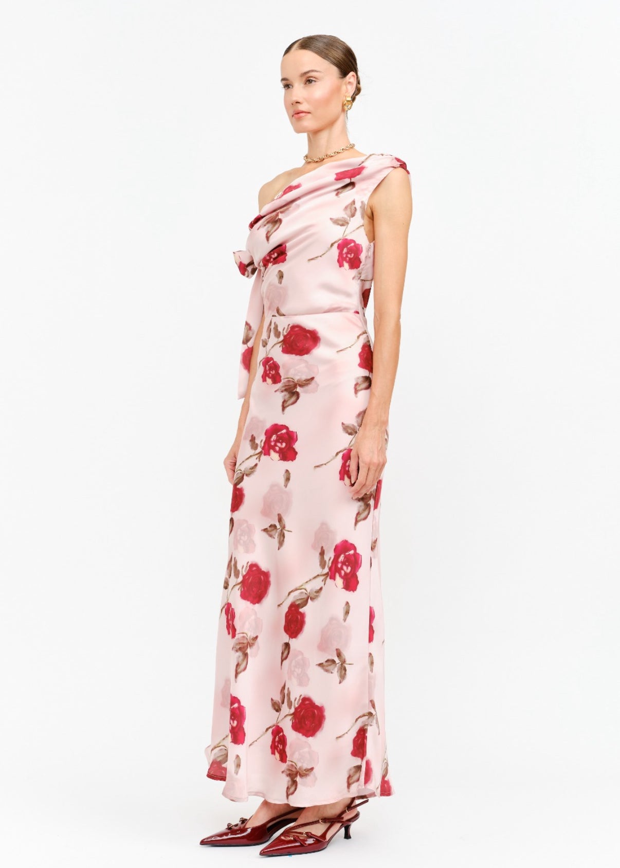 VESTIDO ROSA ESTAMPADO