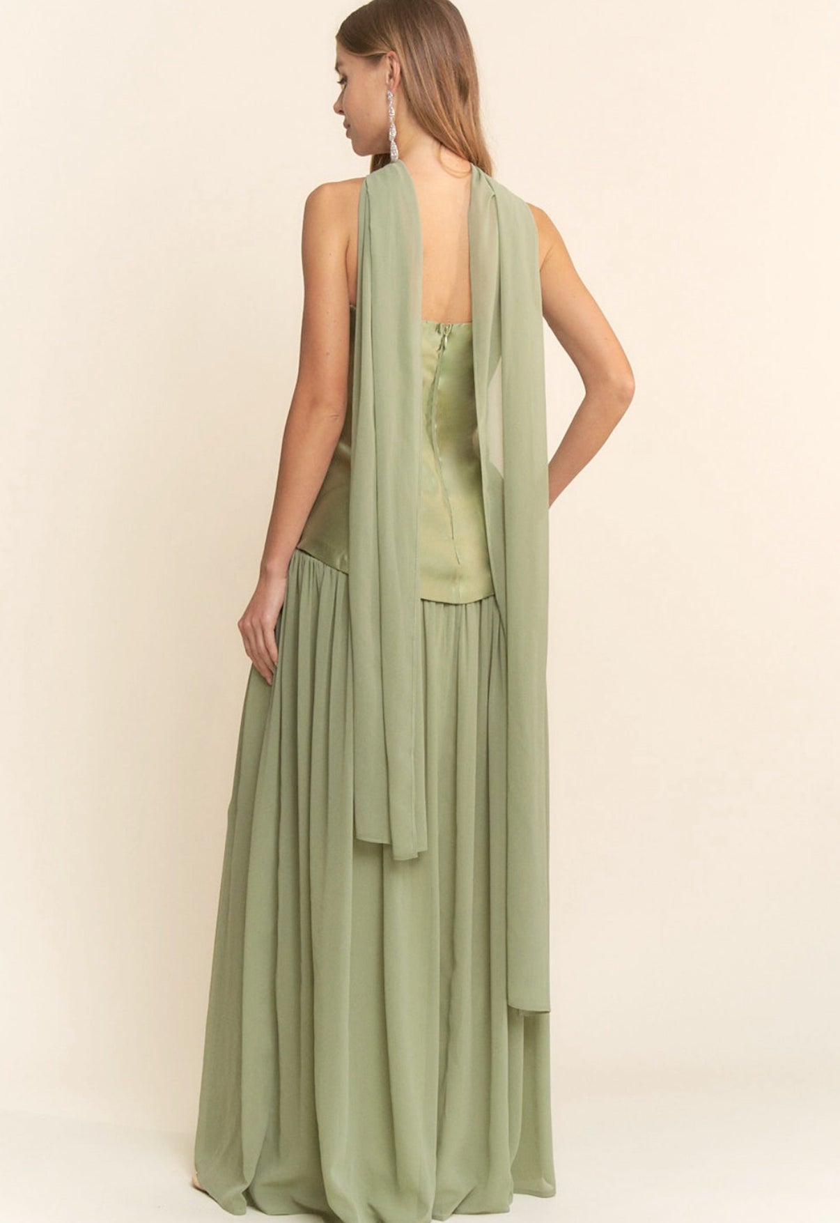 AINARA VESTIDO VERDE SAGE