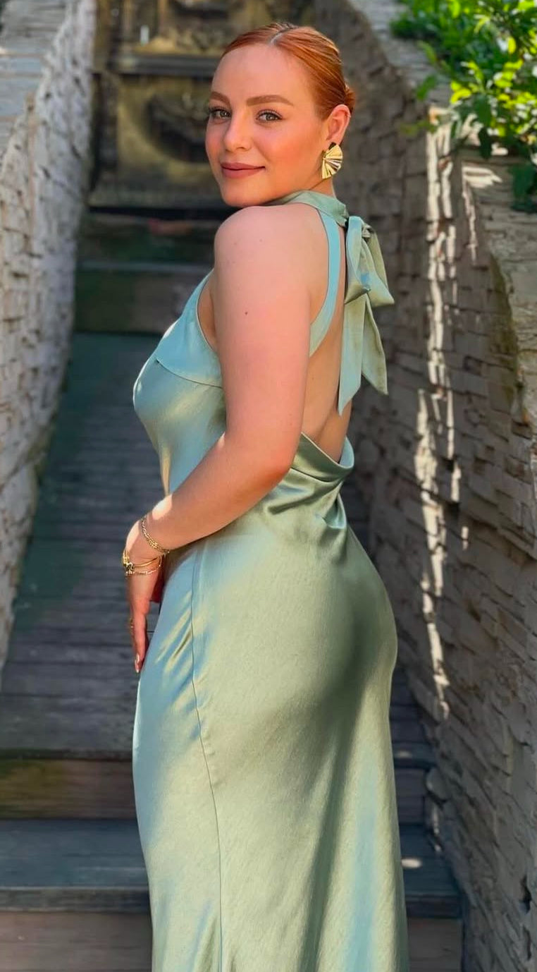 ALYA VESTIDO VERDE SAGE