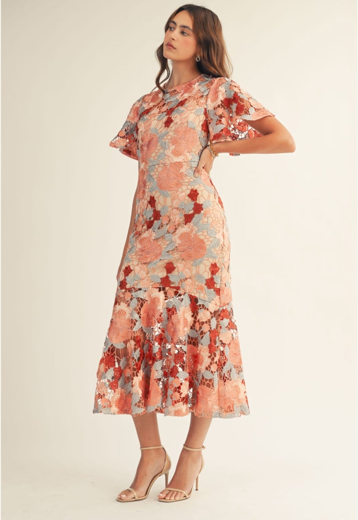 VESTIDO ROSADO ESTAMPADO