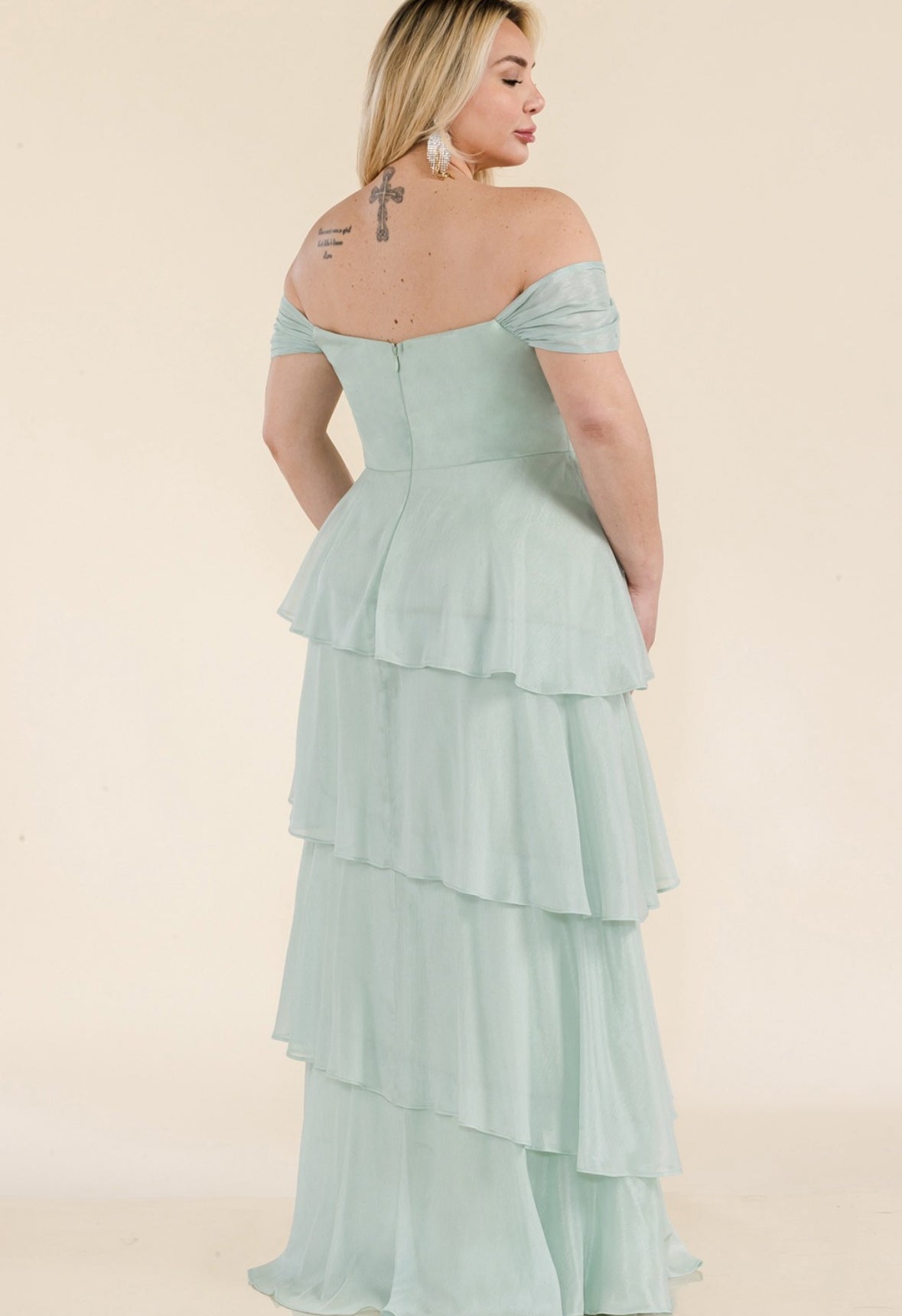 VESTIDO VERDE SAGE