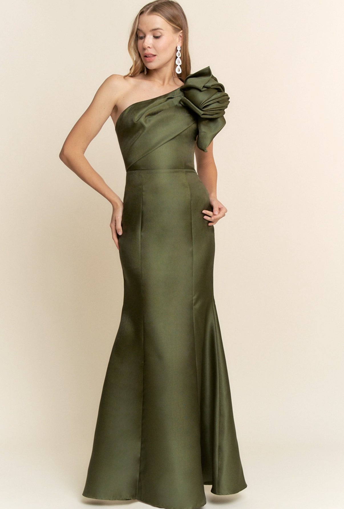 ALICIA VESTIDO VERDE OLIVO