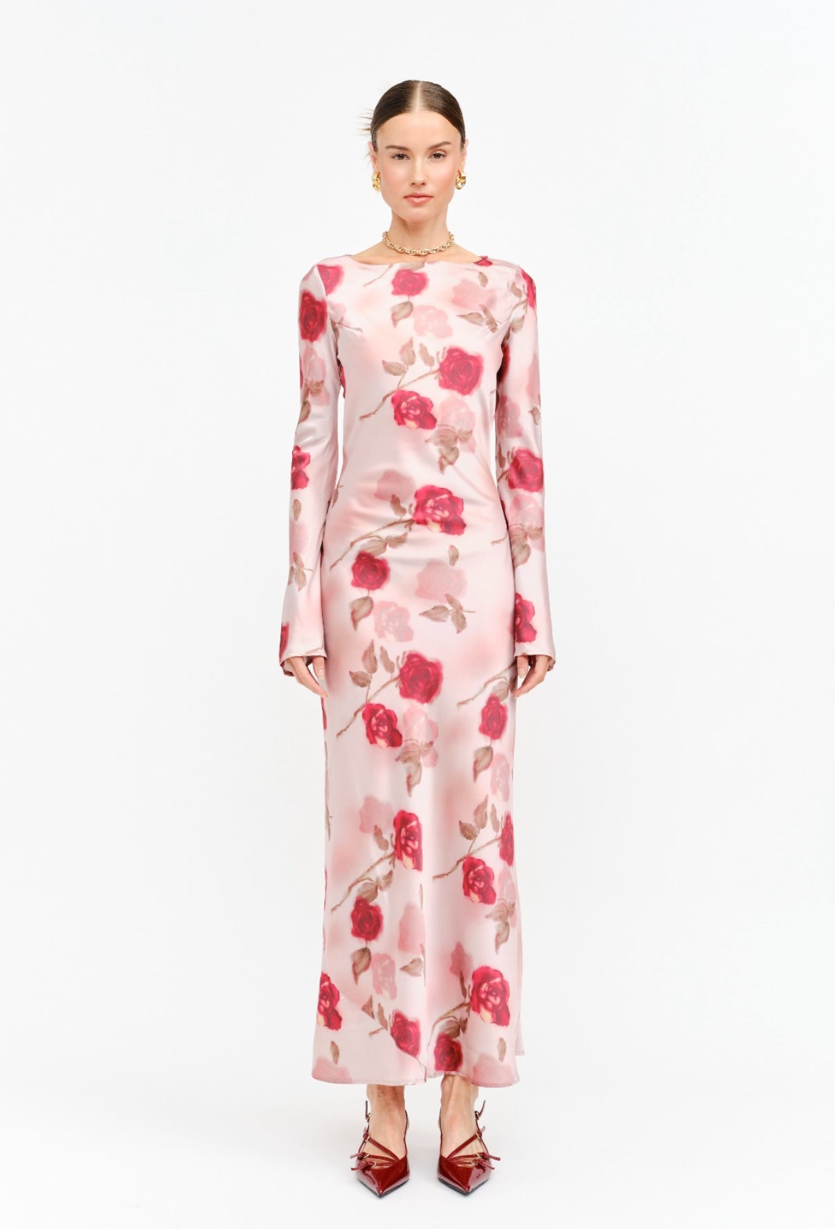 VESTIDO ROSA ESTAMPADO