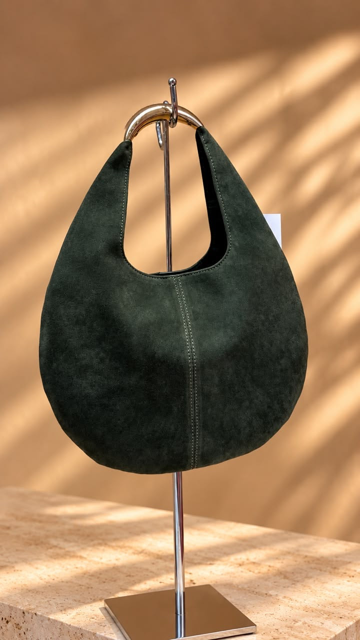 BOLSO VERDE GAMUZA