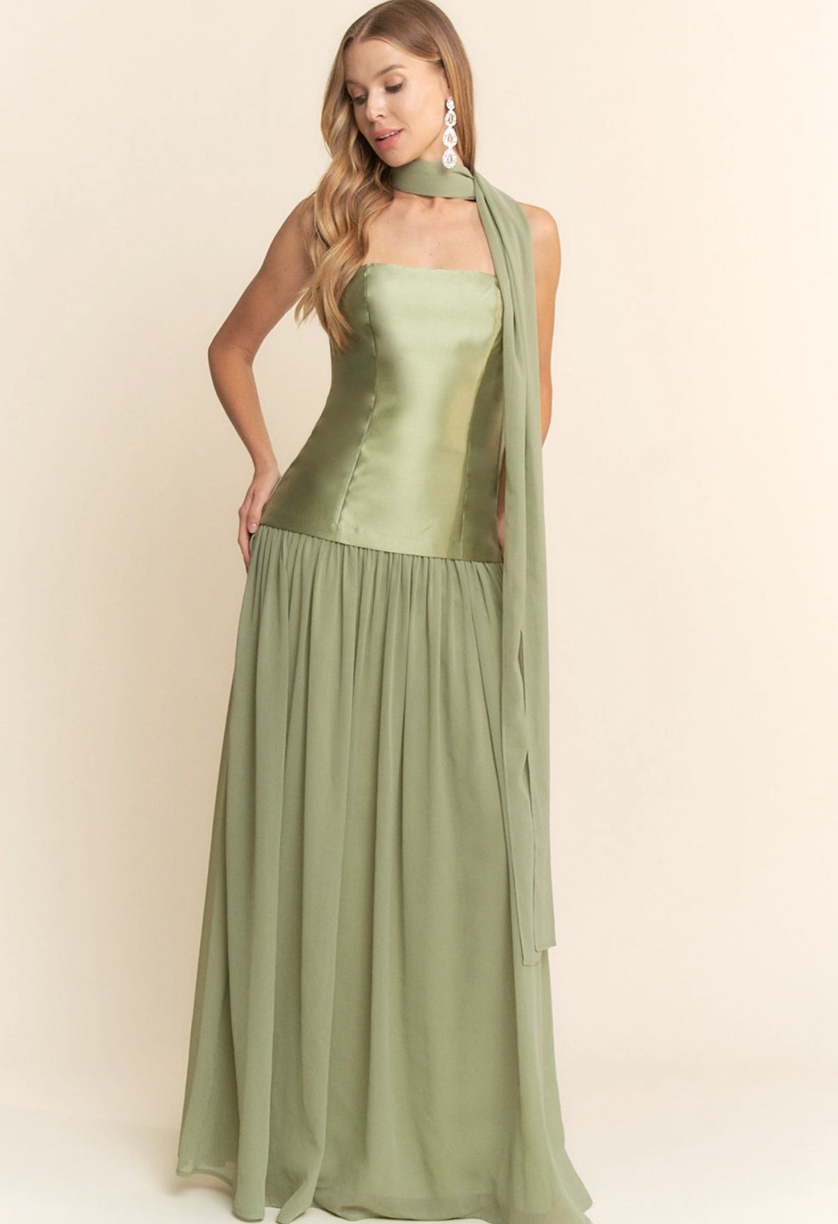 AINARA VESTIDO VERDE SAGE