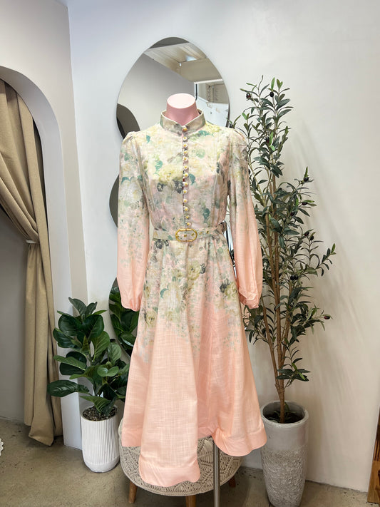 VESTIDO CORAL ESTAMPADO