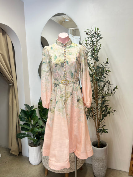 VESTIDO CORAL ESTAMPADO