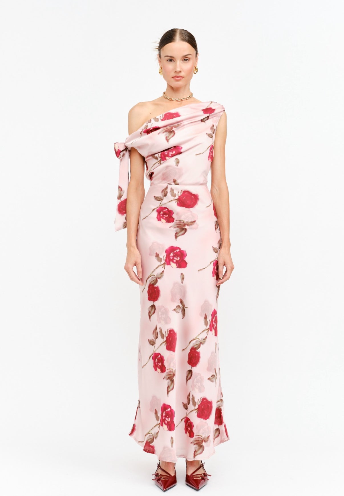 VESTIDO ROSA ESTAMPADO