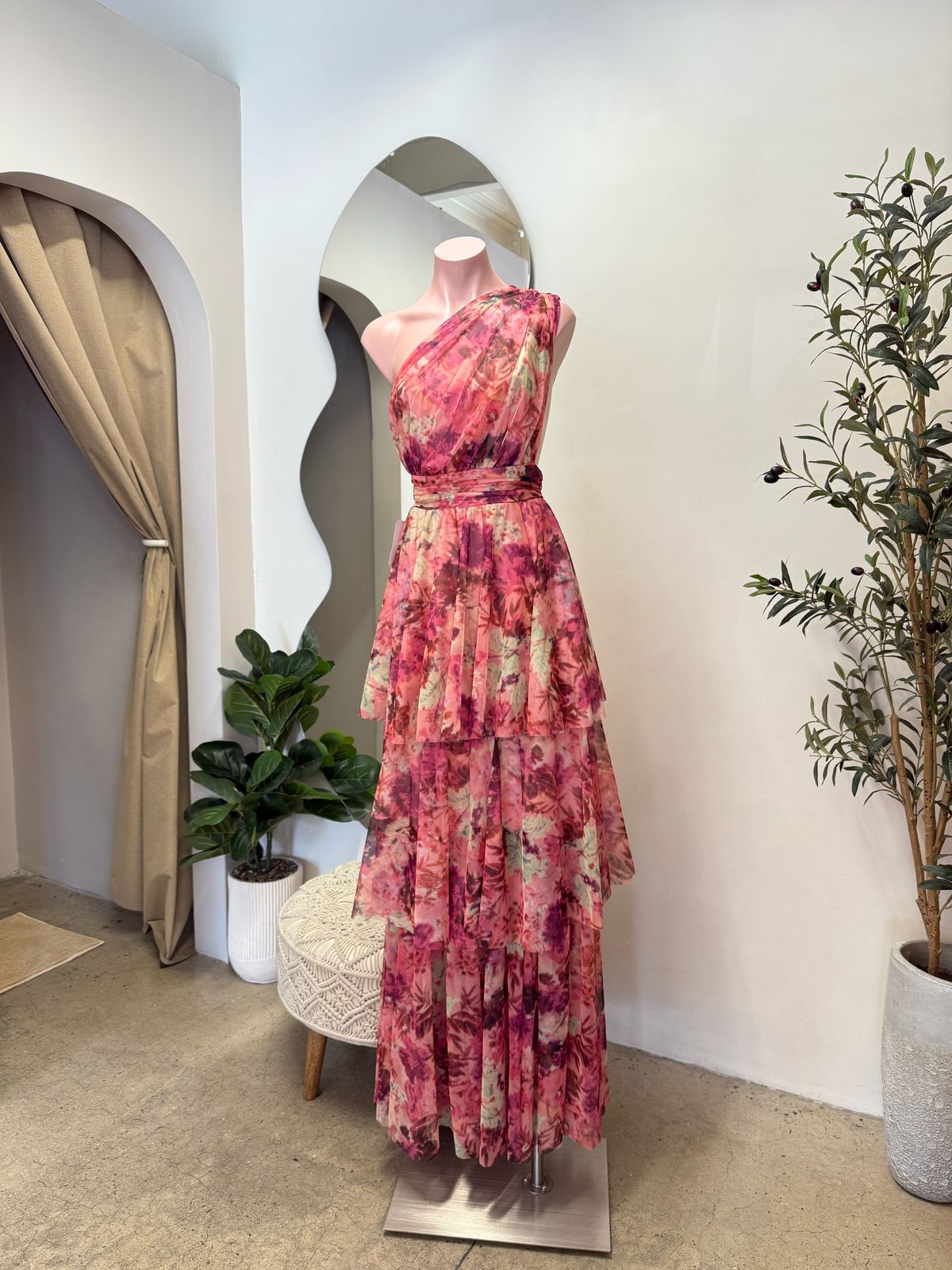 BIANCA VESTIDO ROSA ESTAMPADO