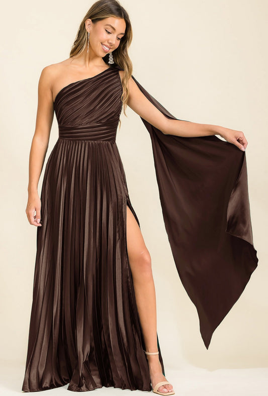 DAYANA VESTIDO CAFÉ CHOCOLATE