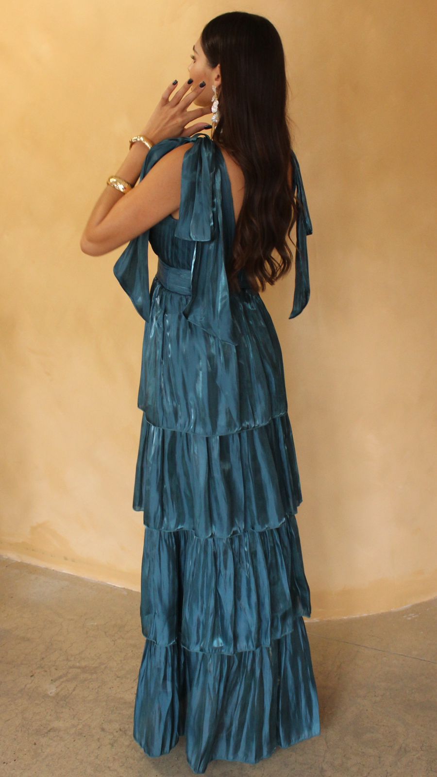 VESTIDO AZUL TEAL