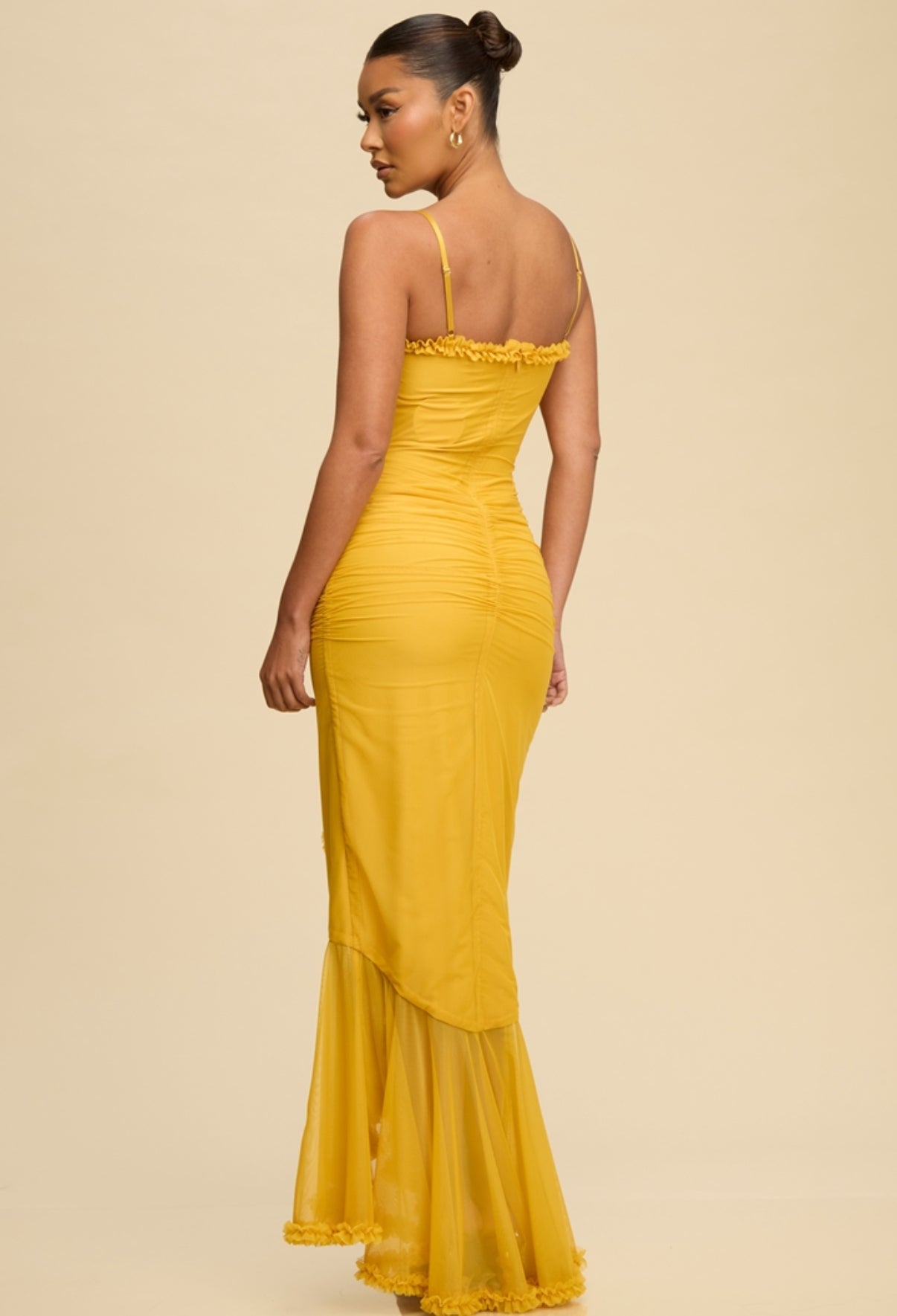 ARIEL VESTIDO MOSTAZA