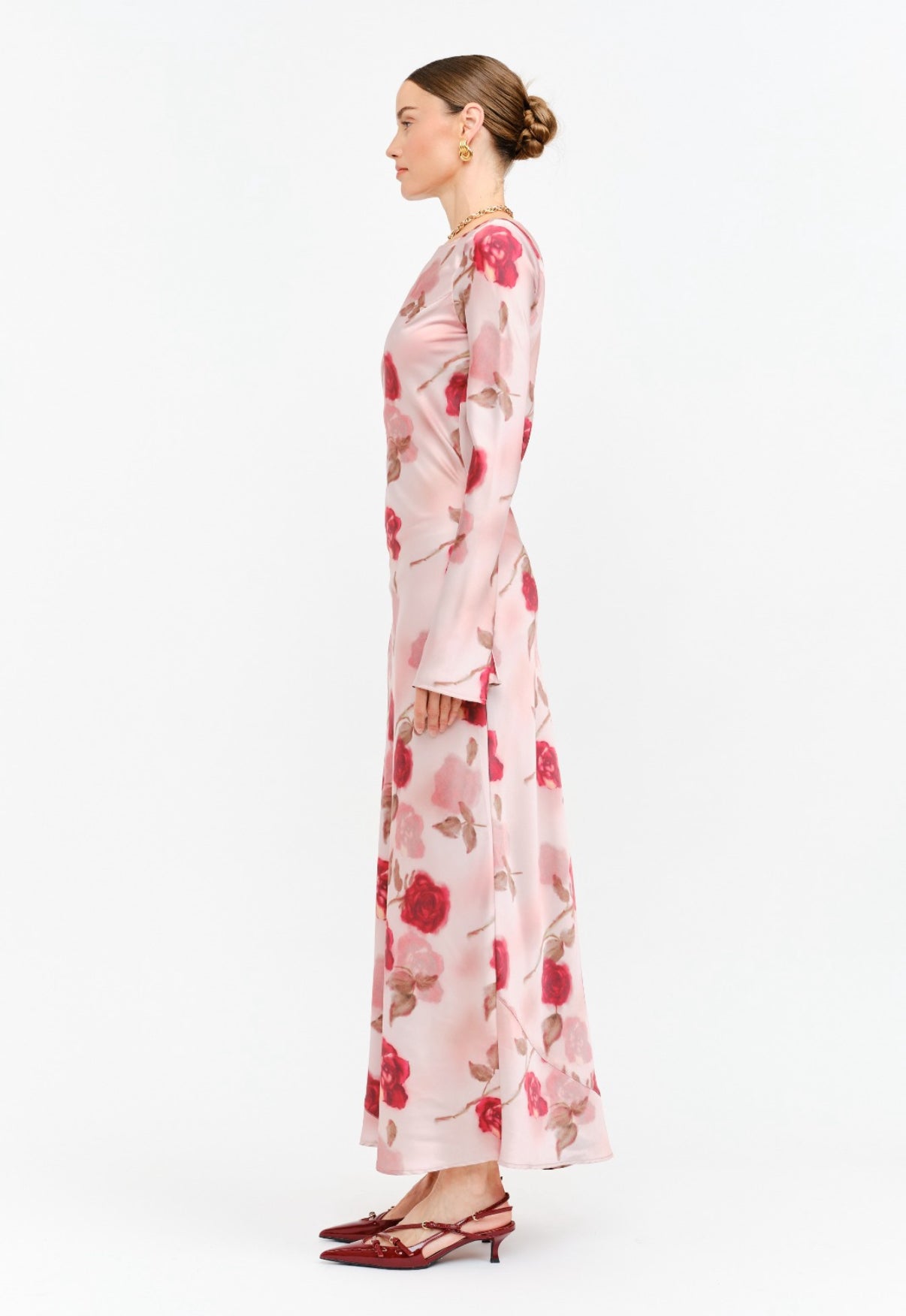 VESTIDO ROSA ESTAMPADO