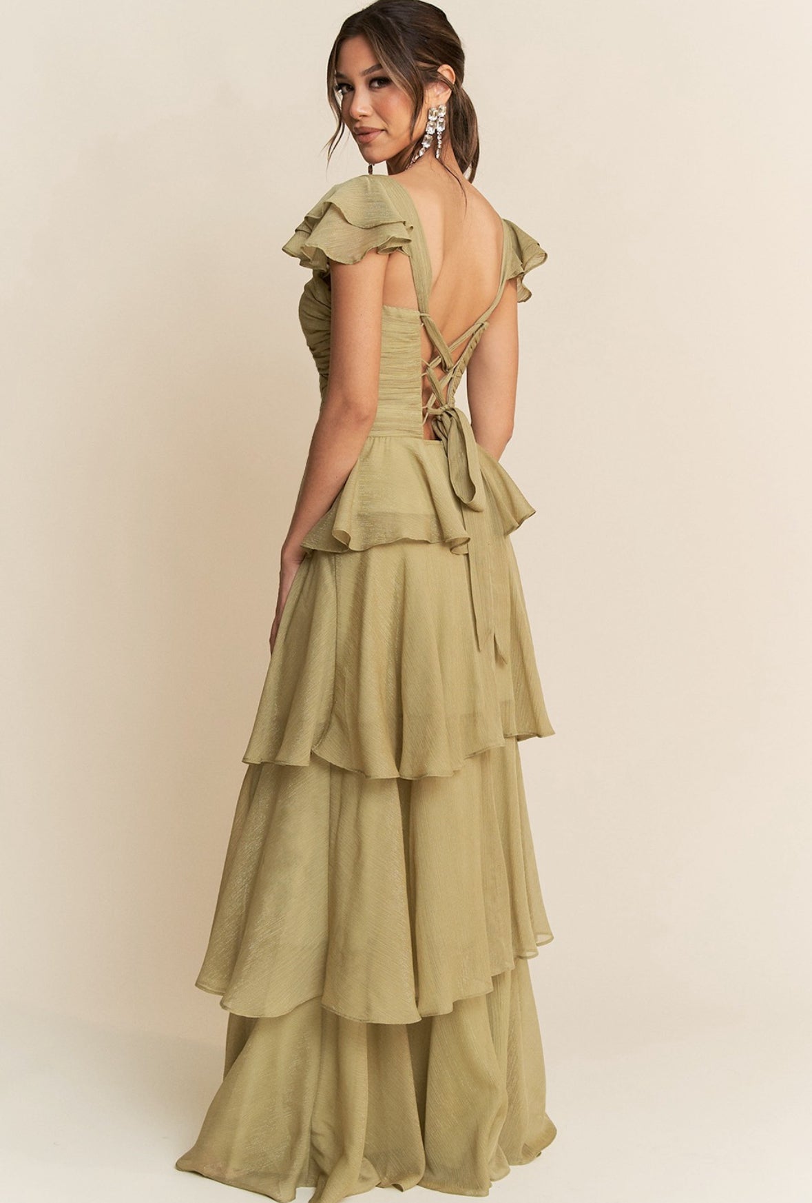 MM2898 VESTIDO VERDE DUSTY SAGE