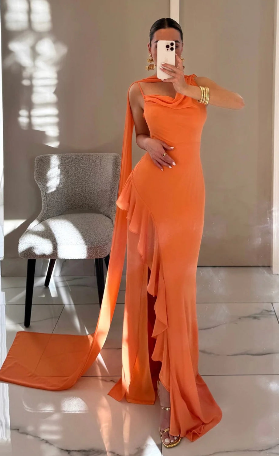 AGNES VESTIDO NARANJA
