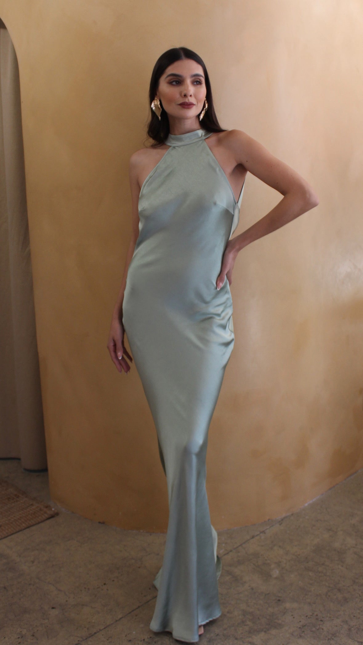 ALYA VESTIDO VERDE SAGE