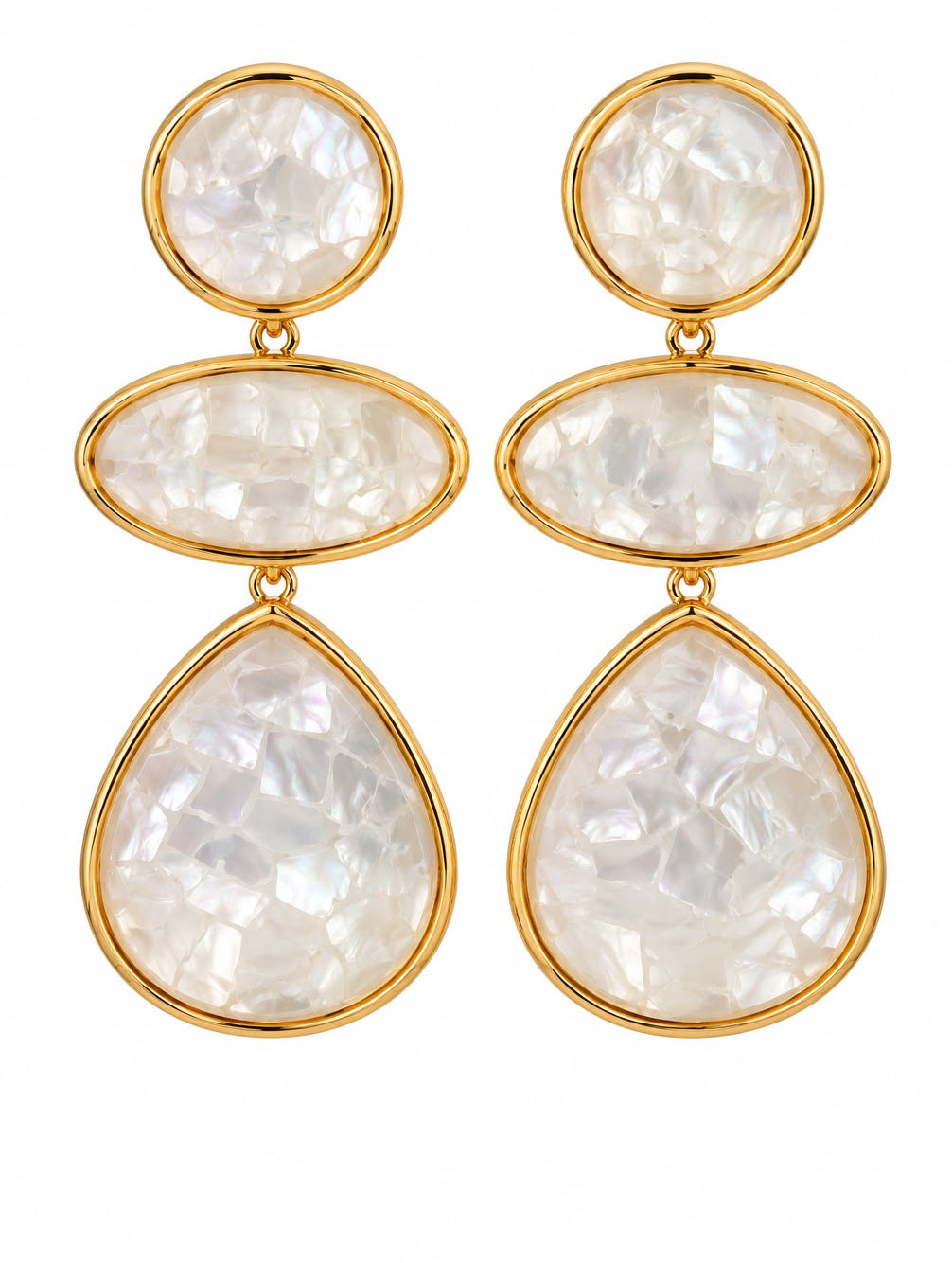 ARETE DORADO CON PERLA