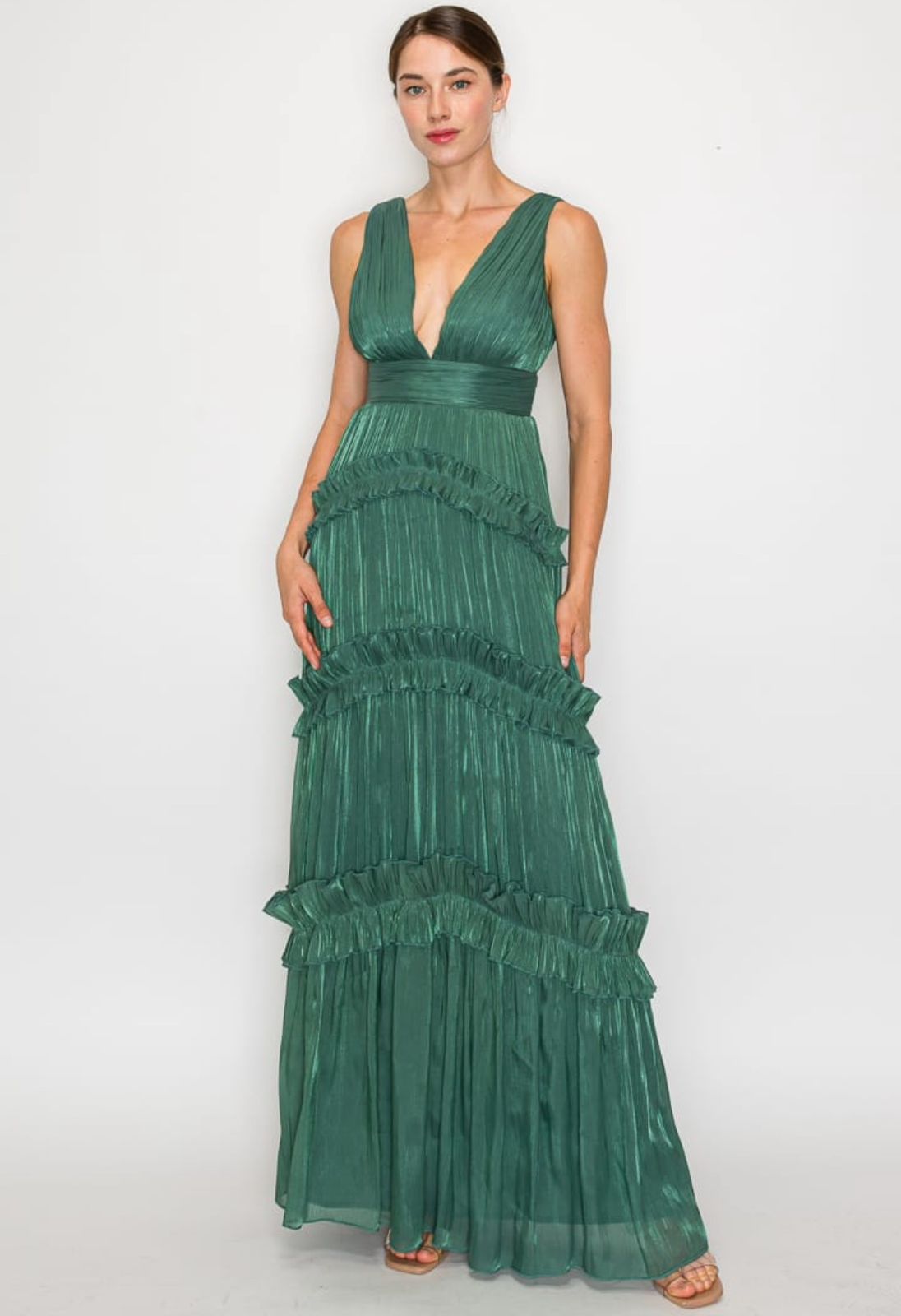 VESTIDO VERDE SAGE DARK