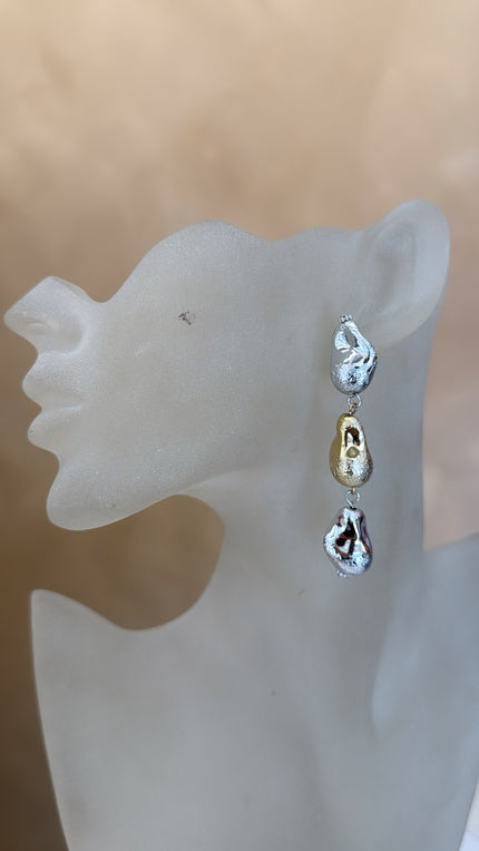 ARETE PLATA CON DORADO