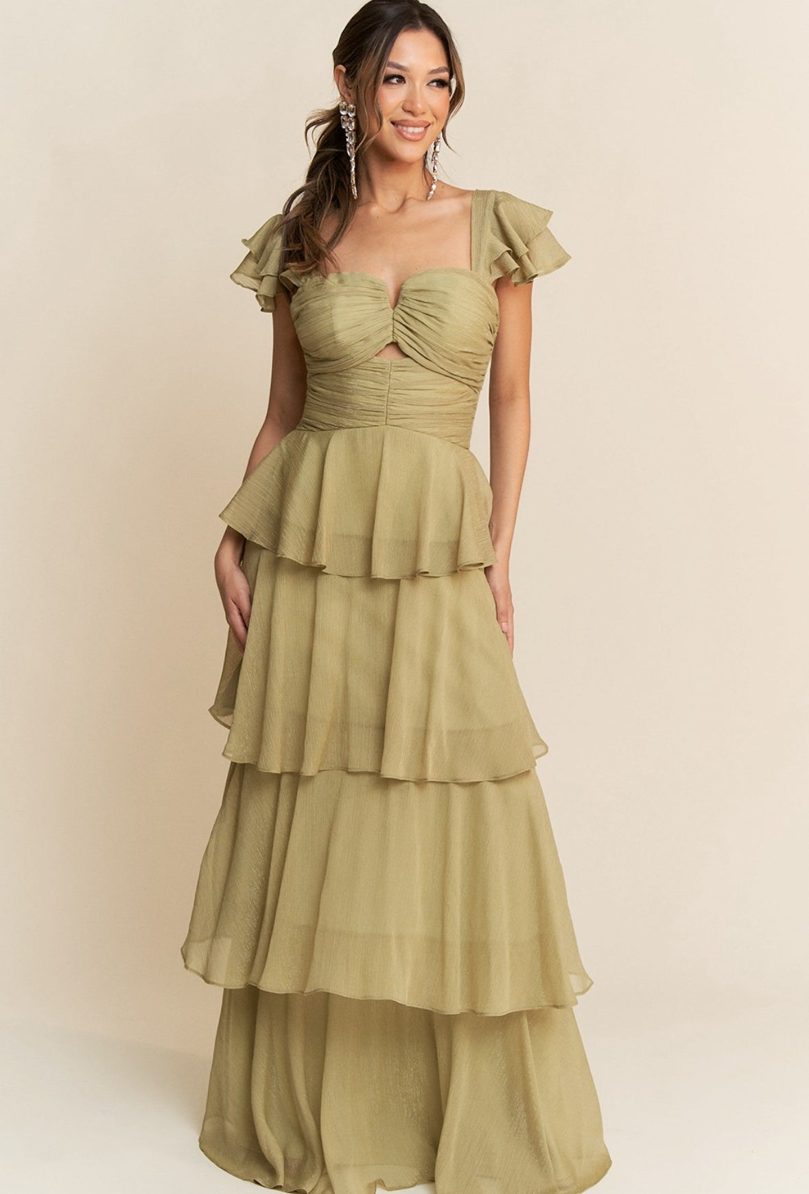 MM2898 VESTIDO VERDE DUSTY SAGE