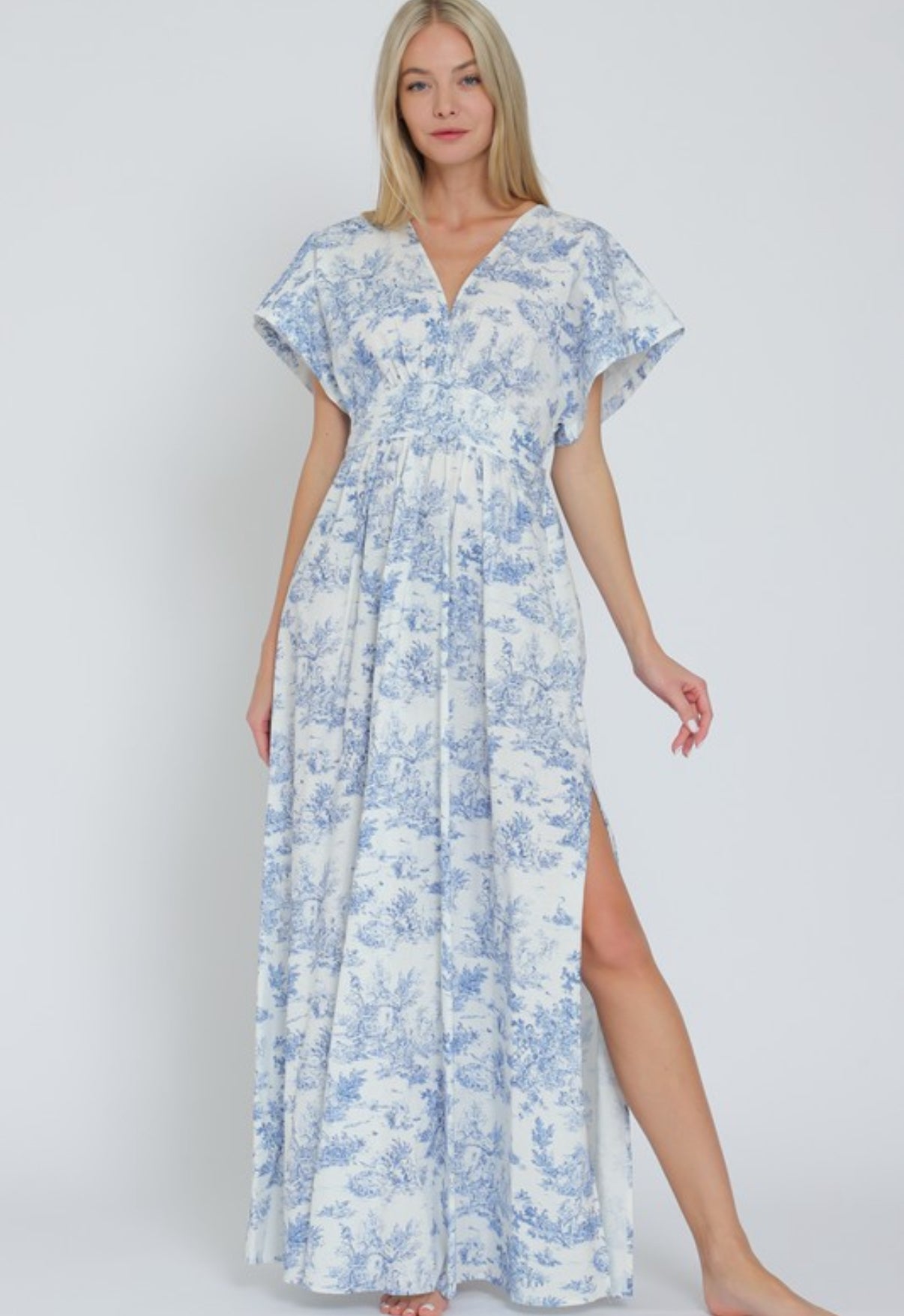 VESTIDO BLANCO ESTAMPADO