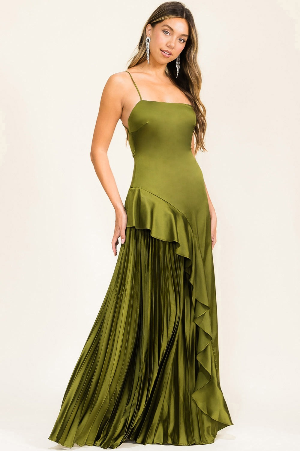 DEBORA VESTIDO VERDE OLIVO