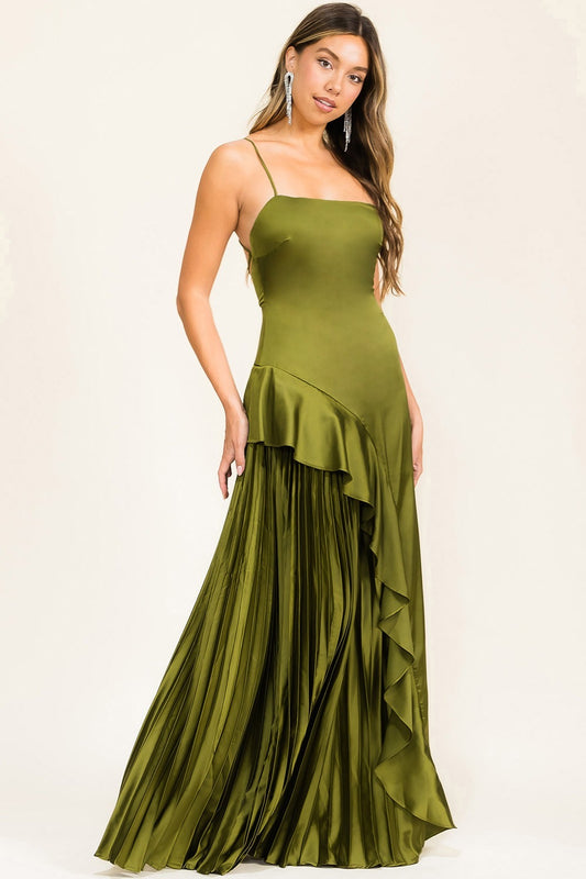 DEBORA VESTIDO VERDE OLIVO