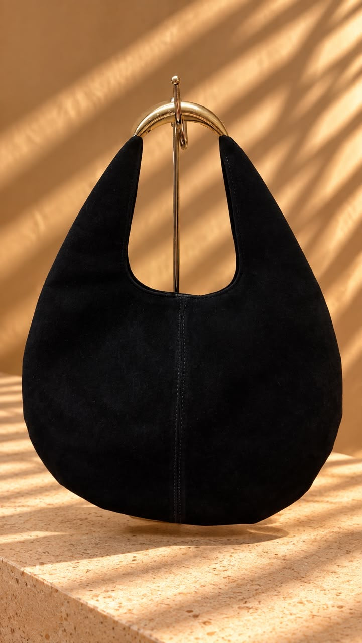 BOLSO NEGRO GAMUZA
