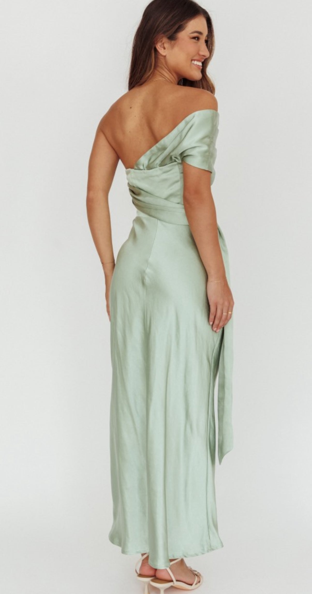 VESTIDO VERDE SAGE