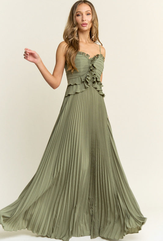 VESTIDO VERDE SAGE