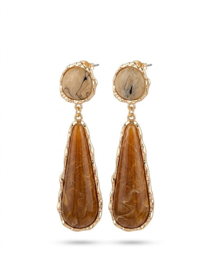 ARETE DORADO CON CAFÉ