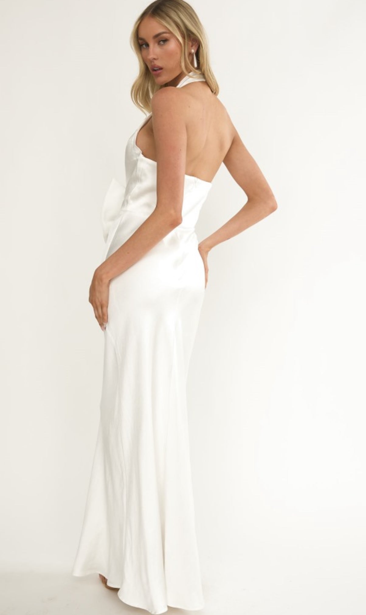 VESTIDO BLANCO SATÉN