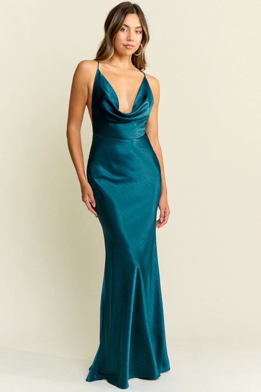 DAYANI VESTIDO AZUL TEAL
