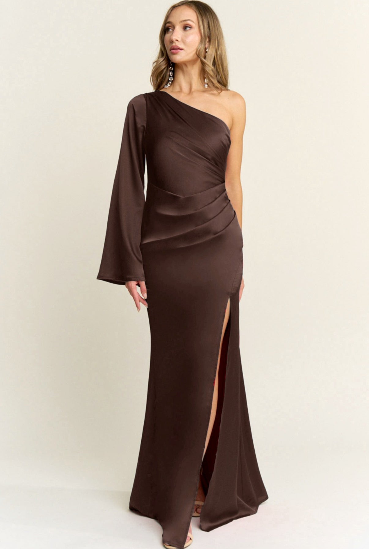 VESTIDO CAFÉ CHOCOLATE