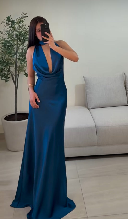 CAROL VESTIDO AZUL TEAL