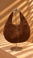 BOLSO CAFÉ GAMUZA