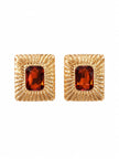 ARETE DORADO CON ROJO
