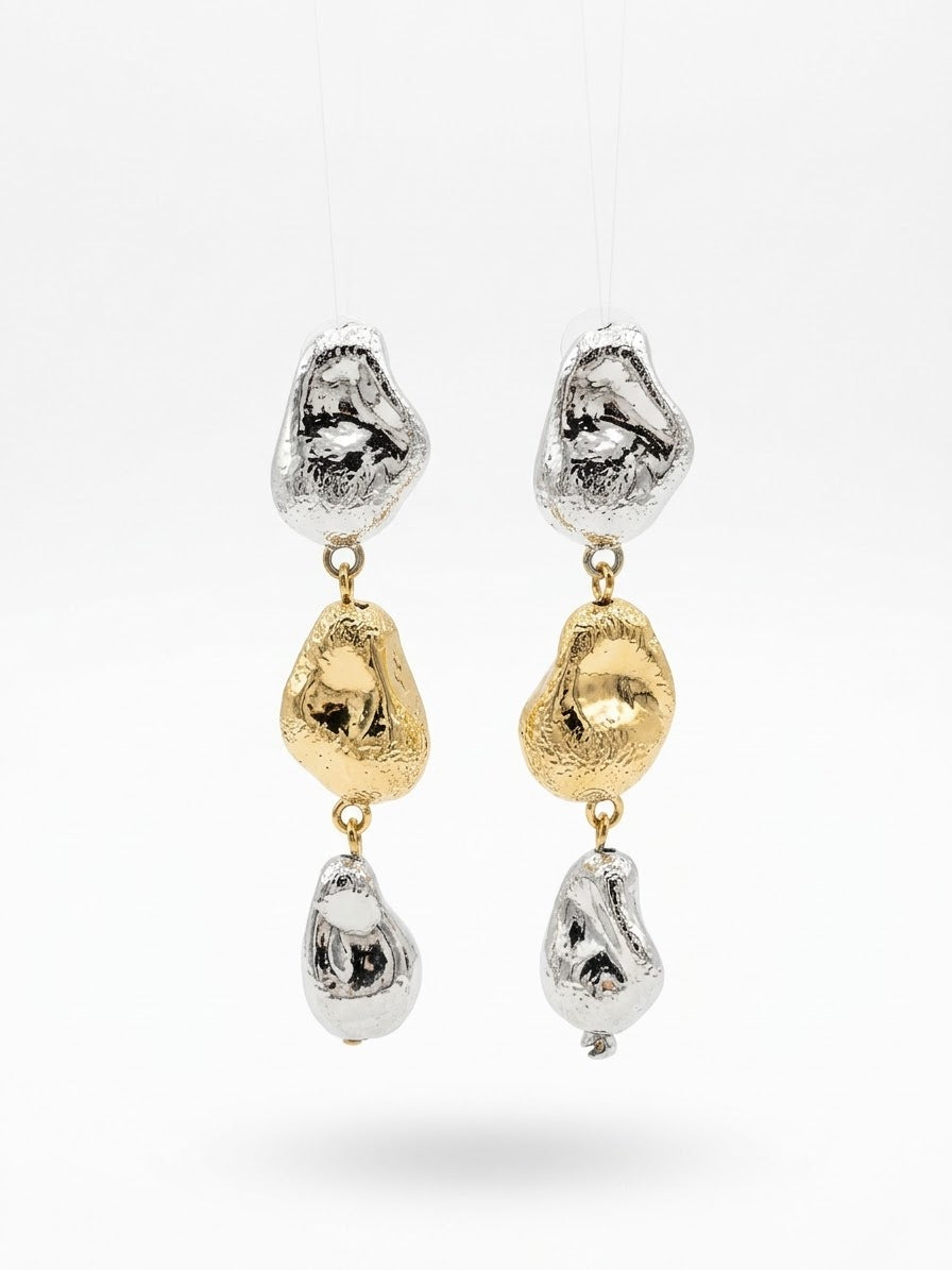 ARETE PLATA CON DORADO