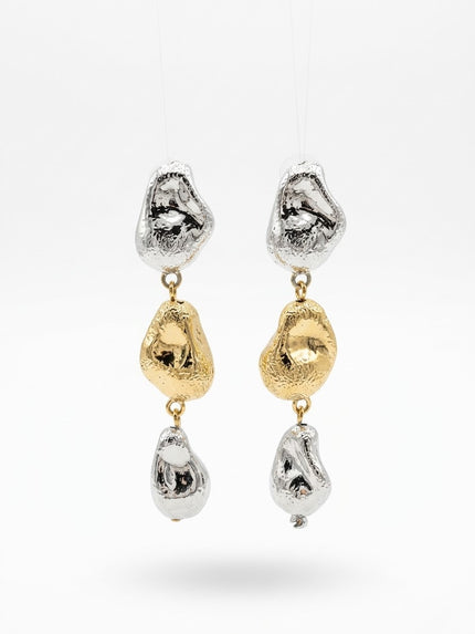 ARETE PLATA CON DORADO