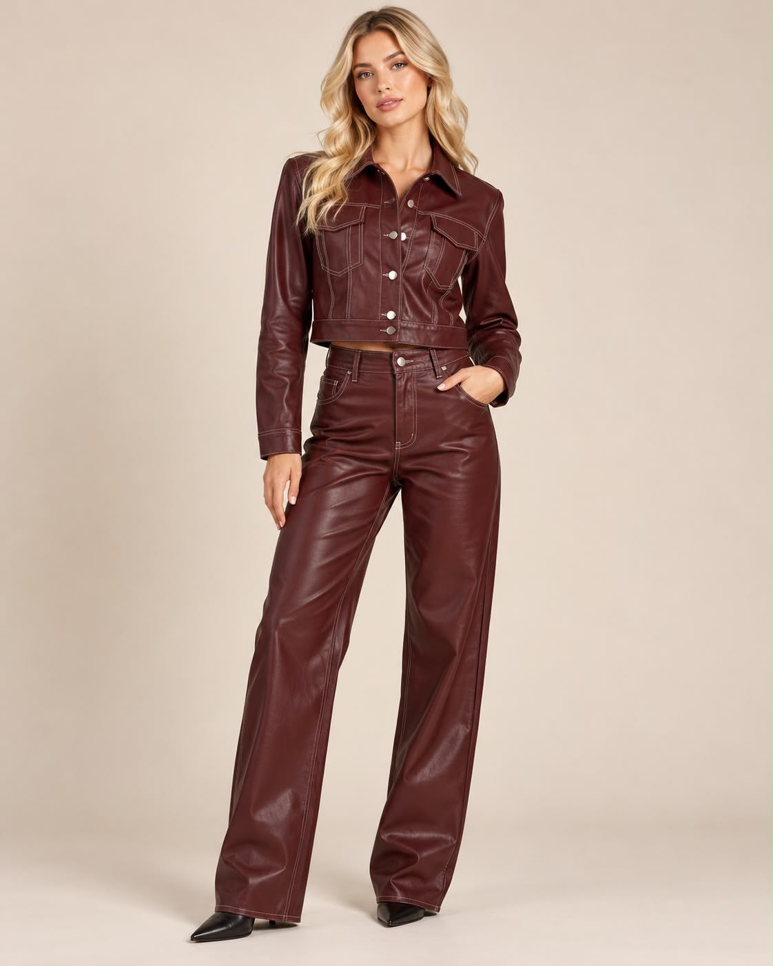 SET VINO PIEL